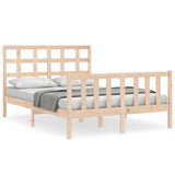 Bed Frame without Mattress 140x190 cm Solid Wood Pine 3192081