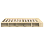 Bed Frame without Mattress Sonoma Oak 140x200 cm 3280477