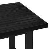 Dining Table NOAIN 160 cm Solid Pine Wood Black Rectangular 42020915