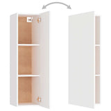 3 Piece TV Cabinet Set White Engineered Wood 3078656