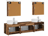 Bathroom Cabinet Set 5 pcs Old Wood Engineered Wood 3406445