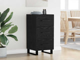 Sideboard Black Oak 34.5 x 34 x 90 cm Engineered Wood and Iron 881587