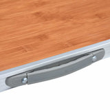 48172 Foldable Camping Table Aluminium 120x60 cm