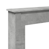 Fireplace Surround Concrete Grey 75x20x87.5 cm Engineered Wood 854583