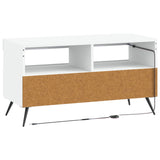 LED TV Cabinet White Engineered Wood 897655