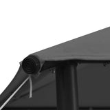 Gazebo 3x3 m Anthracite Fabric and Steel 180 g/m 312240