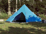 Camping Tent Tipi 4-Person Blue Waterproof 94381