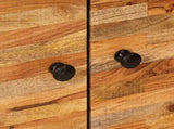 Storage Highboard Brown 60 x 33 x 100 cm Solid Mango Wood 4018326