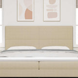 Headboard with Headboard Light Green Grey 200 cm Faux Leather 3337739