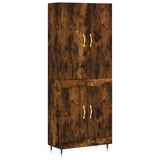Highboard Smoked Oak 69.5x34x180 cm Engineered Wood 3195776