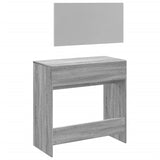 Dressing Table with Mirror Grey Sonoma 80x39x80 cm 840707