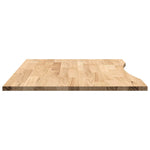 ZNTS Desk Top Untreated 100x80x2.5 cm Solid Wood Oak Rectangular 4009016