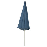 Beach Parasol Blue Polyester Large UV-resistant materials 314708