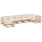 7 Piece Garden Sofa Set Solid Wood Pine 3299541