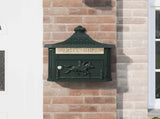 Wall Mounted Mailbox Green 40.5 x 16 x 45 cm Cast Aluminum 42023500