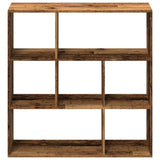 Room Divider Bookcase Old Wood 102x29x103.5 cm Engineered Wood 858055