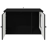 Cat House Black 85 x 55 x 50.5 cm Engineered Wood 8000726