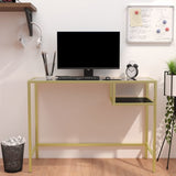 ZNTS Computer Desk Transparent 100x36x74 cm Tempered Glass 331626