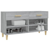 Shoe Cabinet Grey Sonoma 102x35x55 cm Engineered Wood 817568