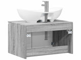 Bathroom Furniture Set Grey Sonoma Engineered Wood 3404346