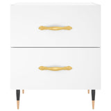 Bedside Cabinet White 40x35x47.5 cm Engineered Wood 827260