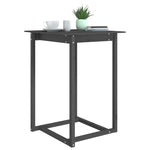 ZNTS Bar Table Grey 80x80x110 cm Solid Wood Pine 822184