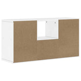 TV Cabinet with Drawer ODDA White 79x24x40 cm Solid Wood Pine 4103606