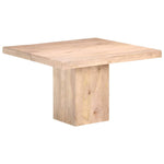 ZNTS Dining Table 120x120x77 cm Solid Mango Wood 288117