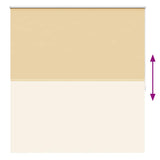 Roller blind blackout 144.4x175 cm Fabric Width 140 cm coffee 240133