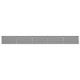 Planter Light Grey 480 x 50 x 45 cm Galvanised Steel 42018158
