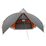 Teepee Tent 7-Person Grey and Orange 600 x 600 x 347 cm 42004016