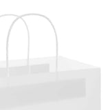 Paper Bags 250 pcs with Handles White 32x22x28 cm 4101624