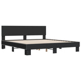 Bed Frame without Mattress Black 200x200 cm 3280172
