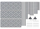 Privacy Screen Anthracite 100 x 50 x 180 cm Steel 868572