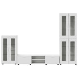 TV Cabinet Set with Drawer FLORIN 3 pcs White Engineered Wood 3397954