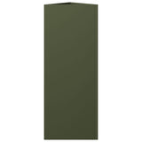 Garden Planters 2 pcs Olive Green Triangular 30x26x75 cm Steel 851150