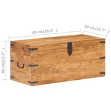289641 Chest 90x40x40 cm Solid Acacia Wood