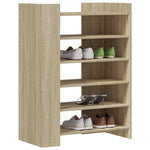 ZNTS Shoe Cabinet Sonoma Oak 74.5x37.5x100 cm Engineered Wood 848432