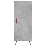 Highboard Concrete Grey 34.5x34x180 cm Engineered Wood 3200109