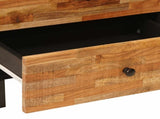 Bed cabinet with Drawer Brown 50 x 33 x 62 cm Solid Mango Wood 4018306