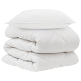 Duvet with Pillow 2 pcs White Microfiber 3376695
