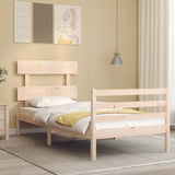Bed Frame without Mattress Small Single Solid Wood 3195051