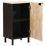 Sideboard White Wash Finish 40 x 33 x 75 cm Solid Mango Wood 4017888