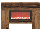 Electric Fireplace Old Wood 100 x 24.5 x 90 cm Engineered wood 8020766