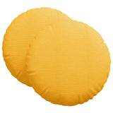 Seat Cushions 2 pcs Light Yellow 80 cm Corduroy Fabric 42014266