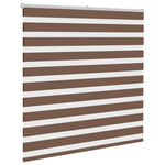 ZNTS Zebra Blind Brown 150x100 cm Fabric Width 145.9 cm Polyester 4014323