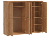 Wardrobe PANAMA Honey 169 x 50 x 185 cm Solid Pine Wood 42042134