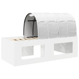 Bed with Tunnel 3 pcs White Engineered Wood 3423671
