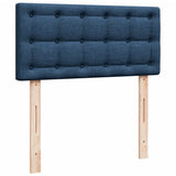 Box Spring Bed with Mattress Blue 90x200 cm Fabric 3285791