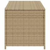 Garden Storage Box Mix Beige 190L Poly Rattan 365323